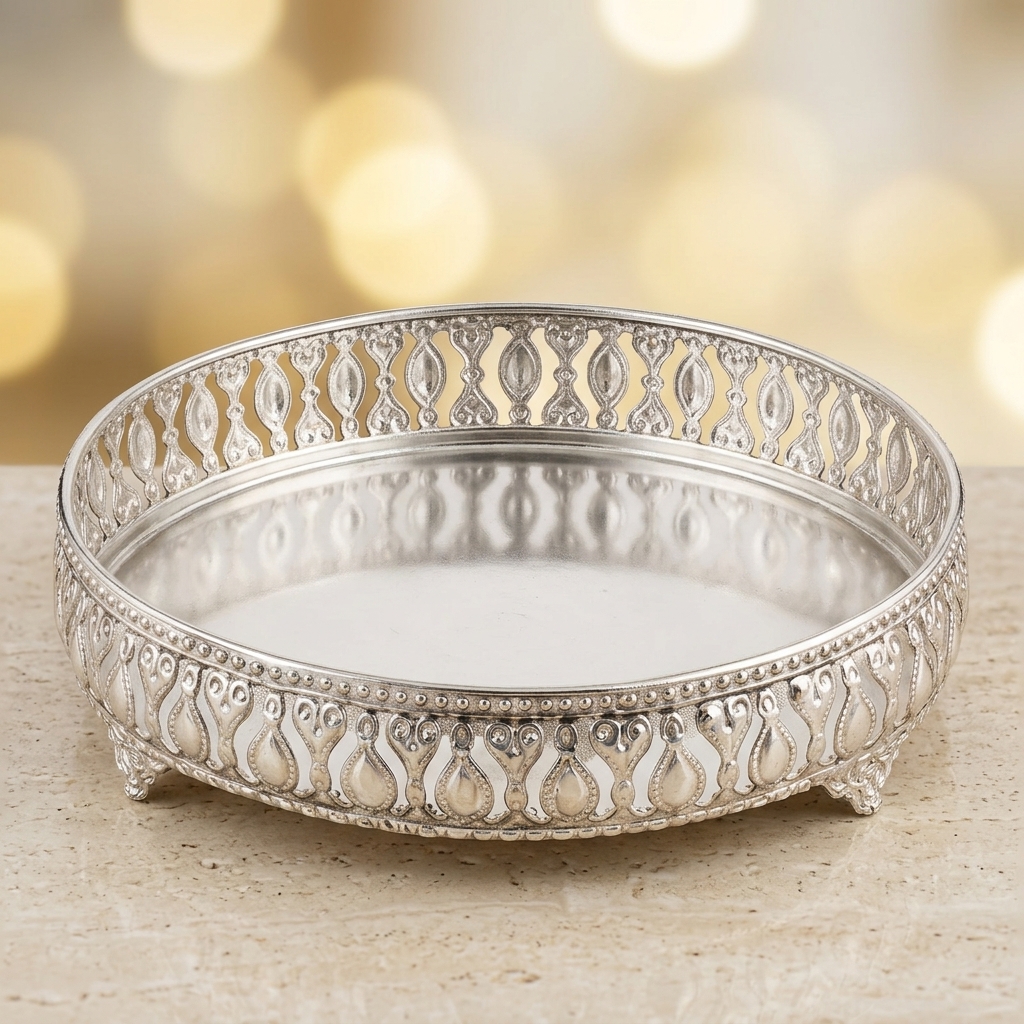 Silver Finish Basket - Image 2