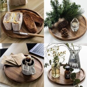 The Daily Ritual Circular Wooden Valet and Charcuterie Tray