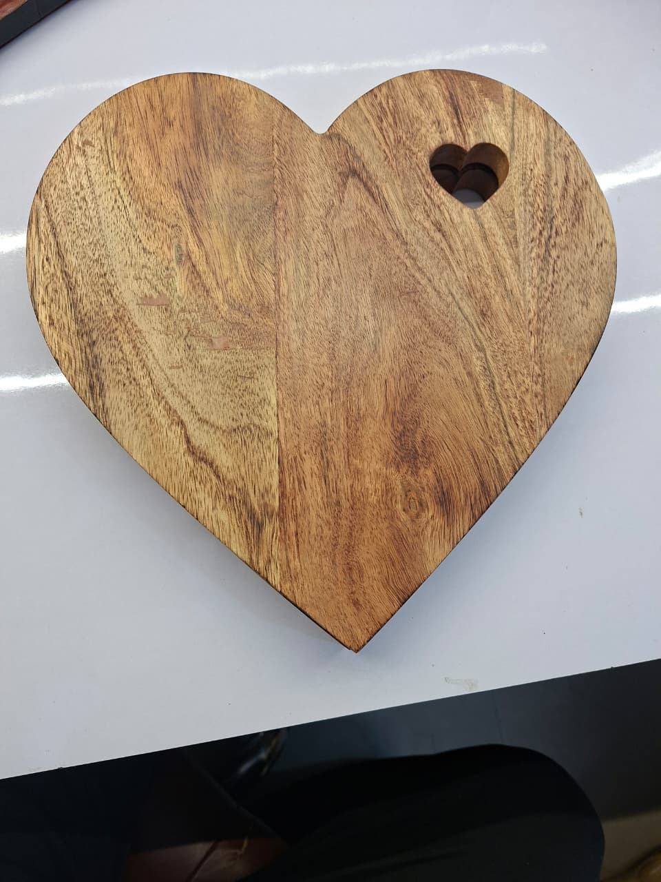 Heart-Shaped Wooden Serving Board - Image 2