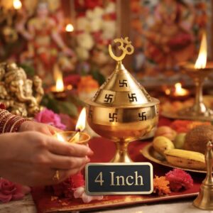 Traditional Brass Akhand Diya with Elegant Pedestal Base