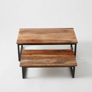 Aero Industrial Nesting Coffee Table Set (2-Piece)